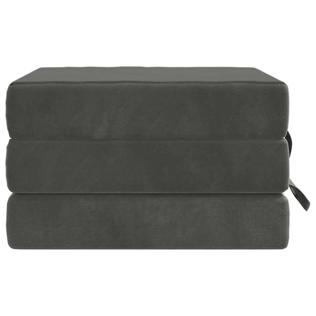 Klappsofa Bett 75 x 63 x 45 cm Dunkelgrau