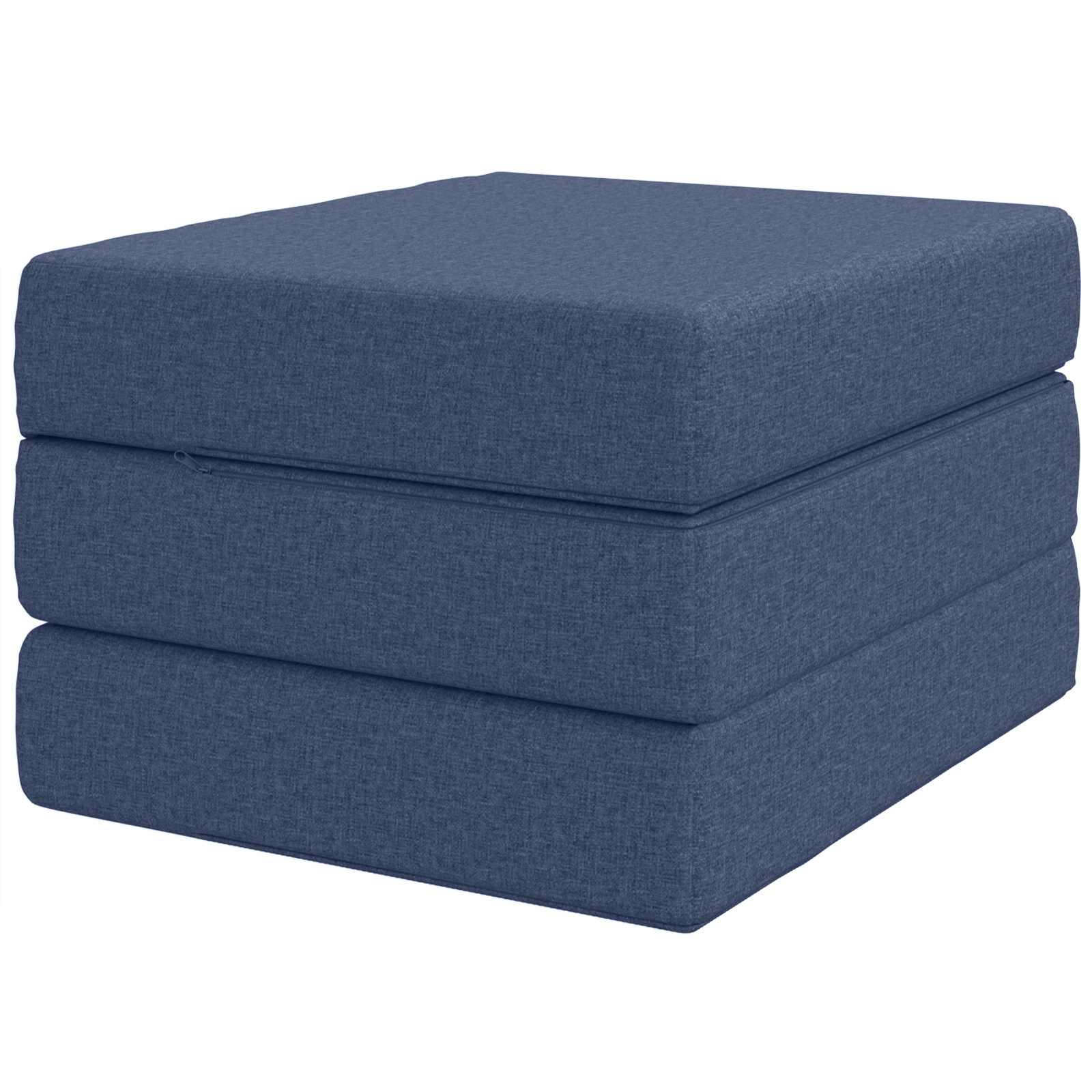Klappsofa Bett 90 x 63 x 45 cm Blau