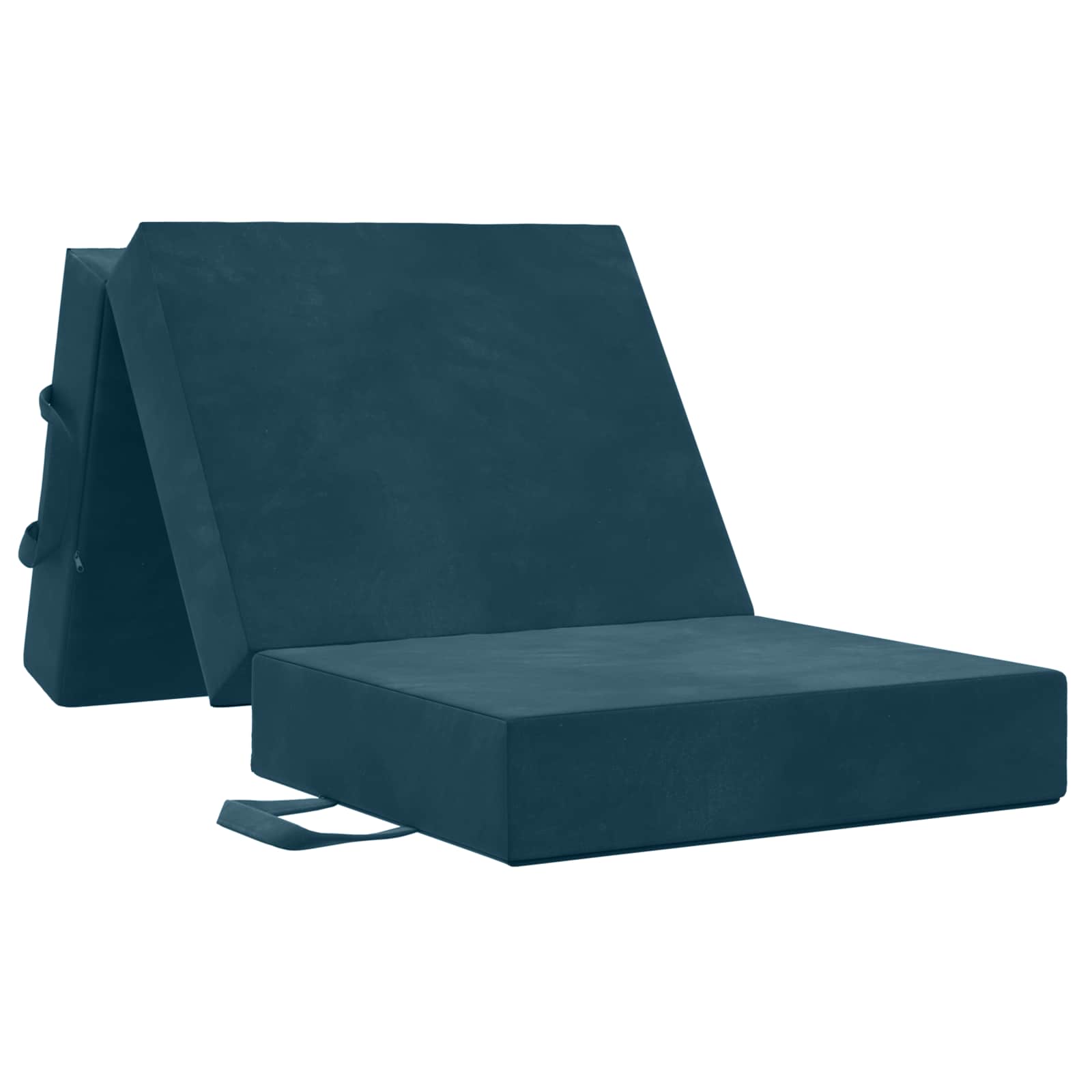Klappsofa Bett 90 x 63 x 45 cm Blau
