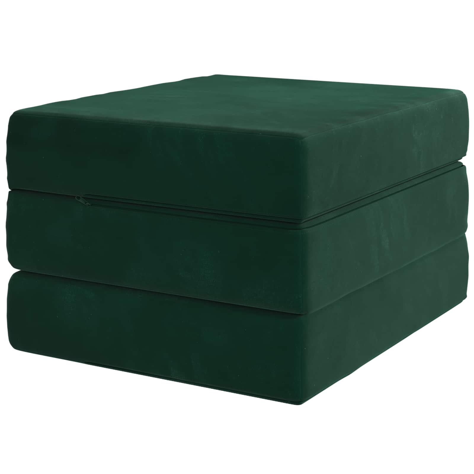 Klappsofa Bett 90 x 63 x 45 cm Dunkelgrün