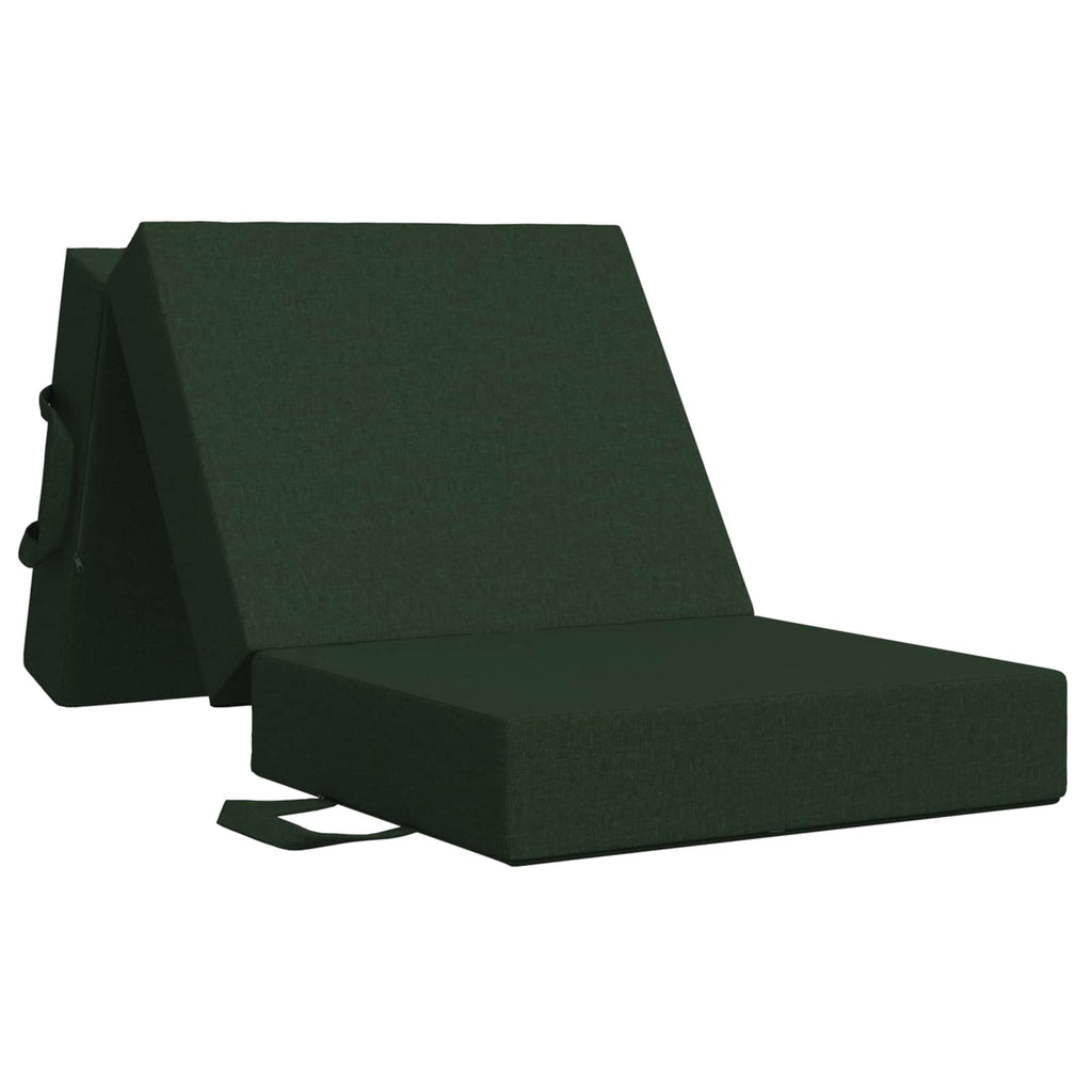 Klappsofa Bett 75 x 67 x 45 cm Dunkelgrün