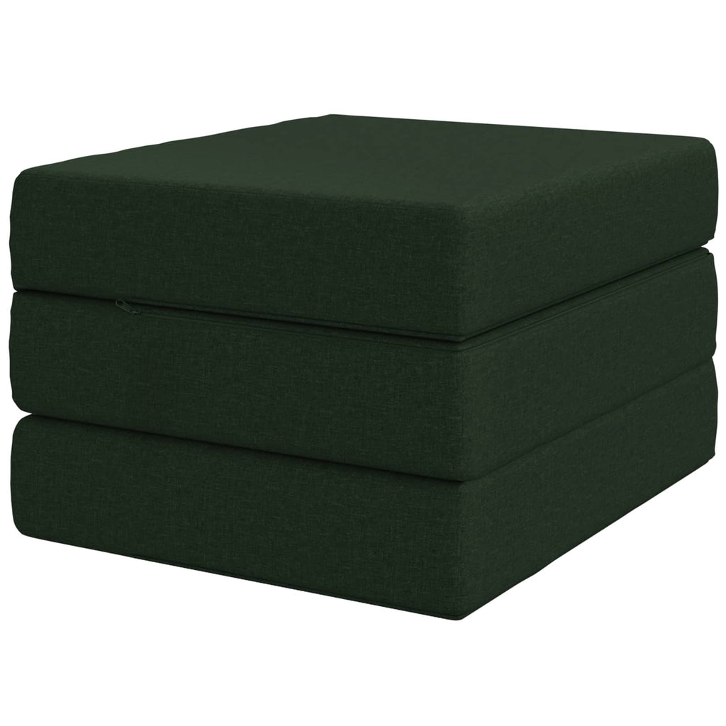 Klappsofa Bett 75 x 67 x 45 cm Dunkelgrün