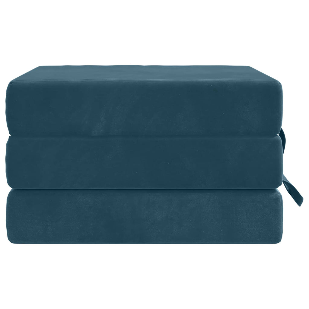 Klappsofa Bett 75 x 67 x 45 cm Blau