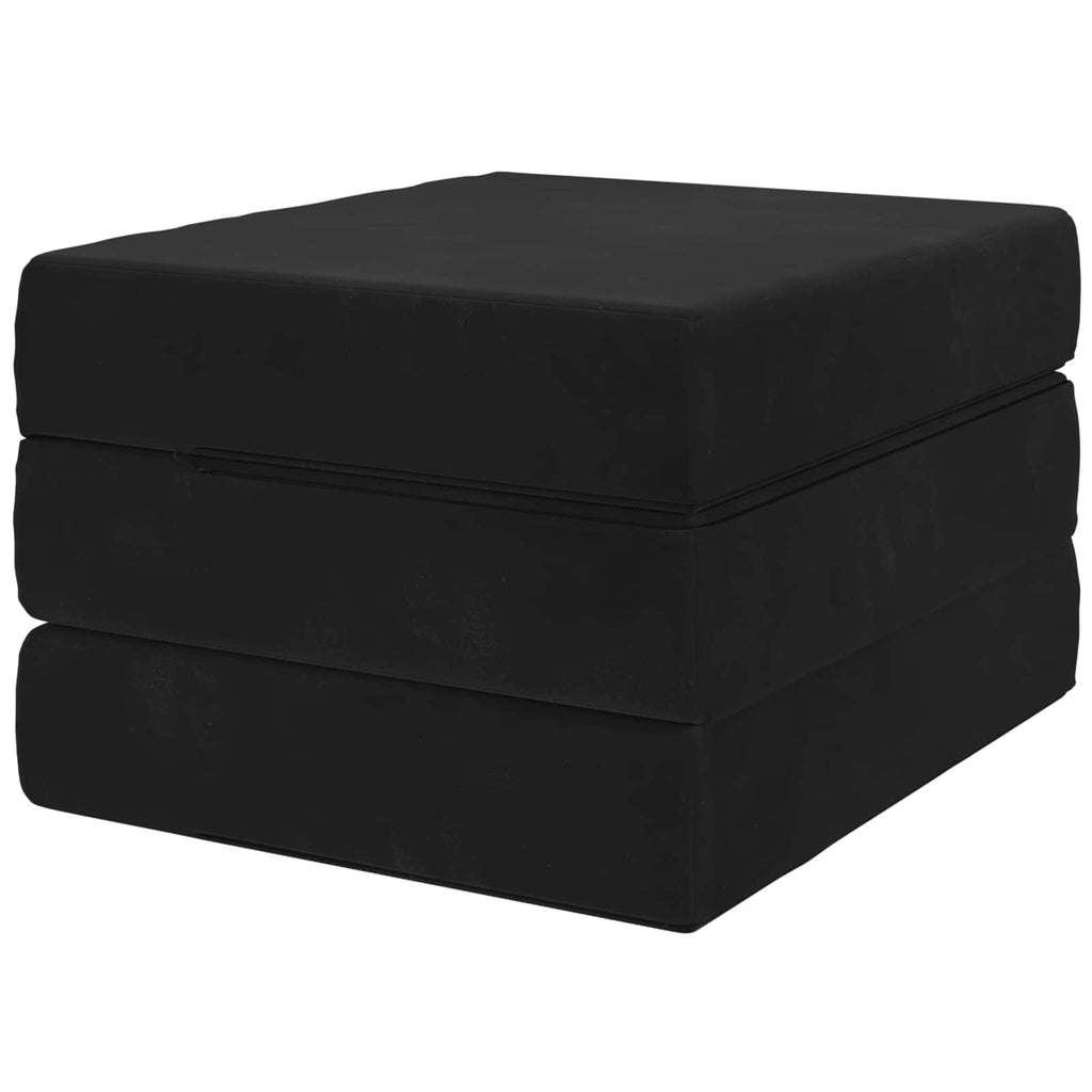 Klappsofa Bett 75 x 67 x 45 cm Schwarz