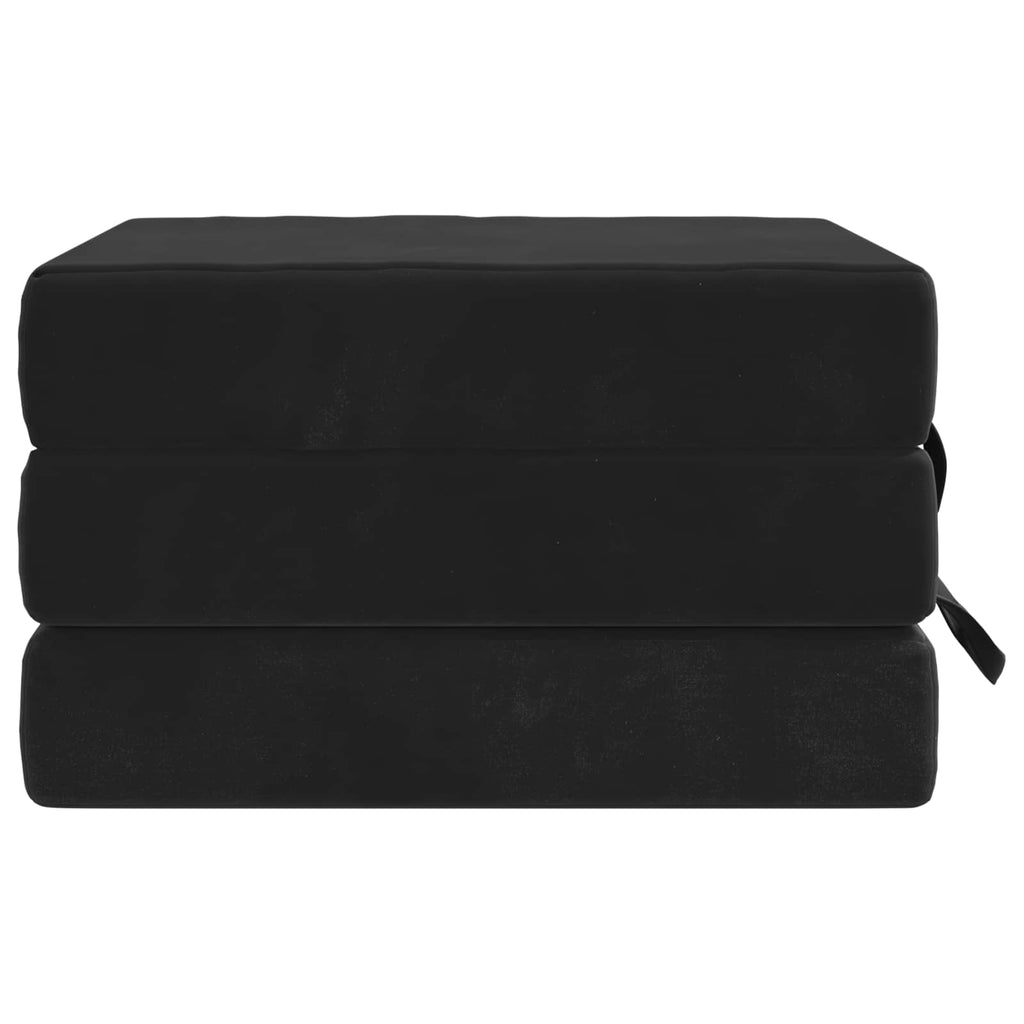 Klappsofa Bett 75 x 67 x 45 cm Schwarz