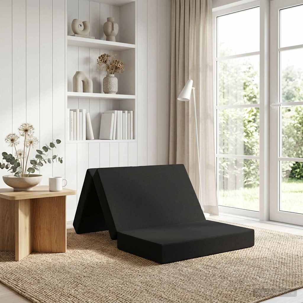 Klappsofa Bett 90 x 67 x 45 cm Schwarz