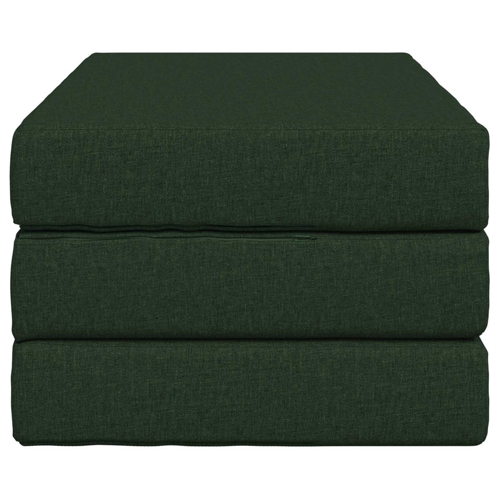 Klappsofa Bett 80 x 67 x 45 cm Dunkelgrün