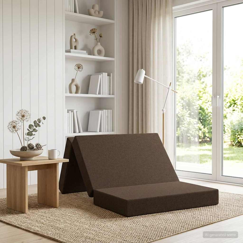Klappsofa Bett 80 x 67 x 45 cm Taupe