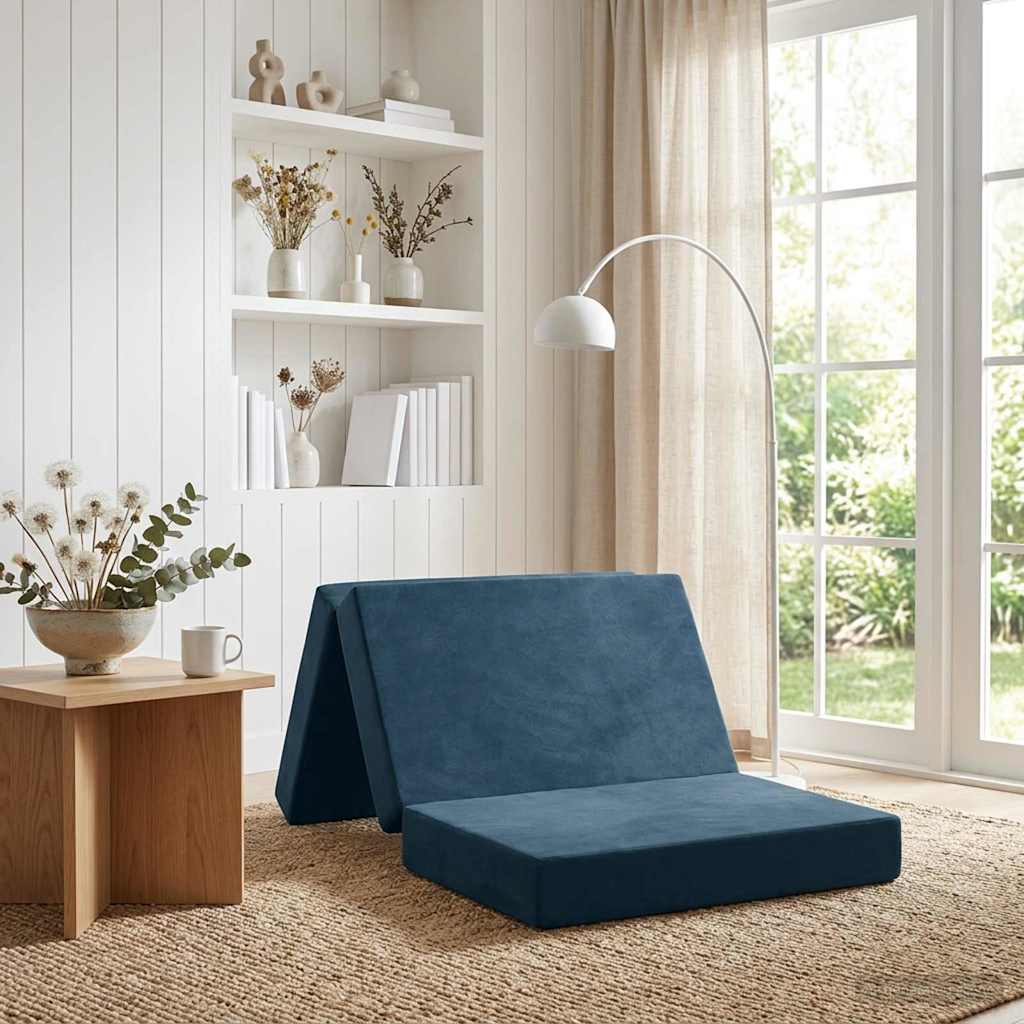 Klappsofa Bett 80 x 67 x 45 cm Blau