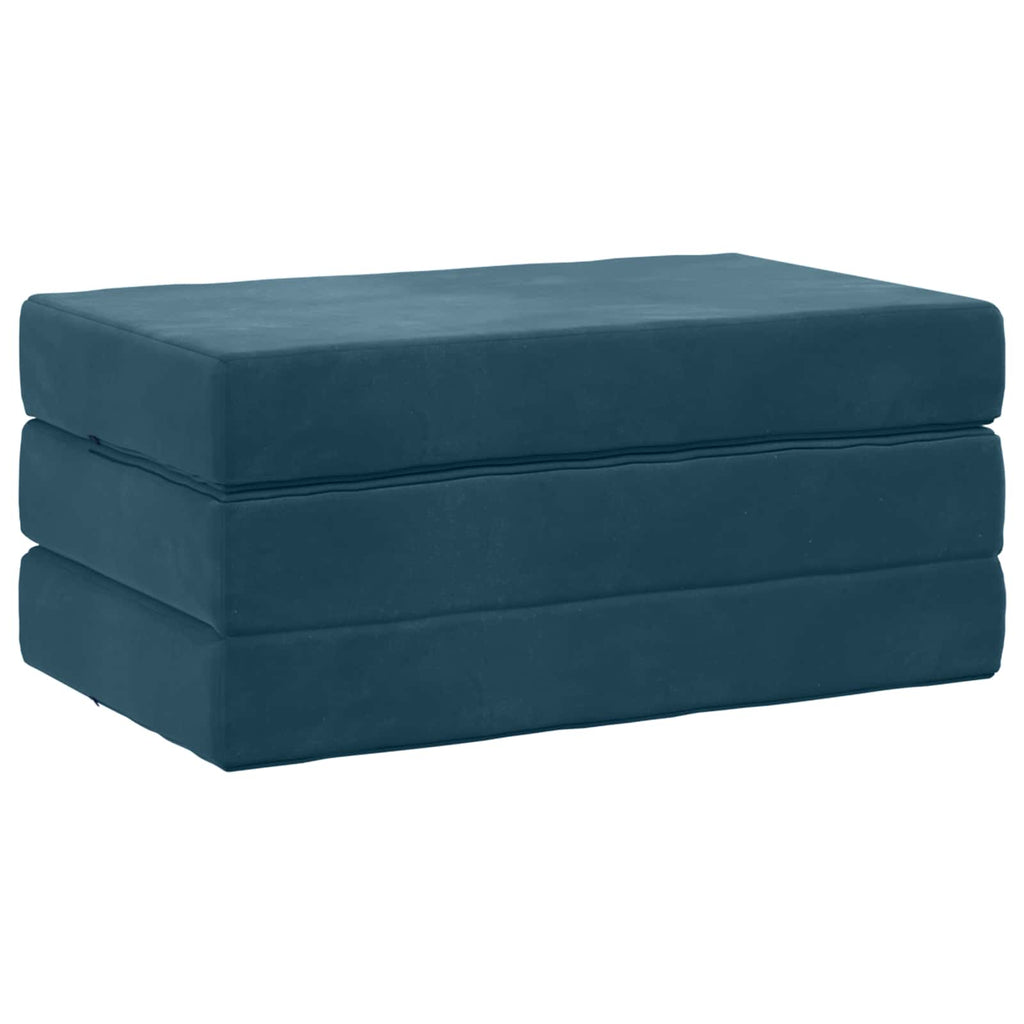 Klappsofa Bett 80 x 67 x 45 cm Blau