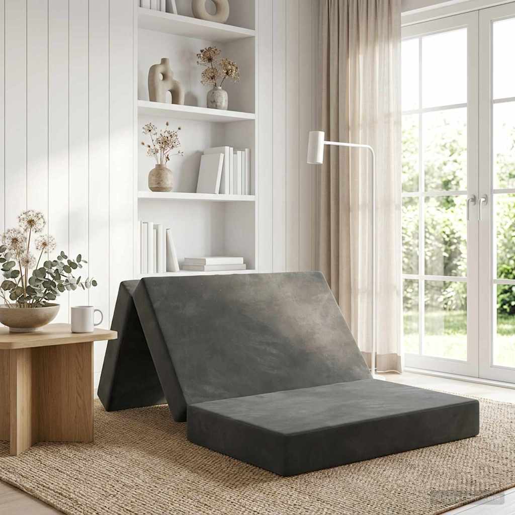 Klappsofa Bett 100 x 67 x 45 cm Dunkelgrau