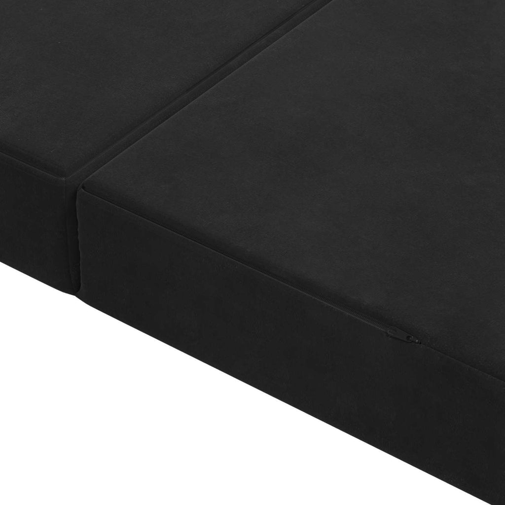 Klappsofa Bett 80 x 67 x 45 cm Schwarz