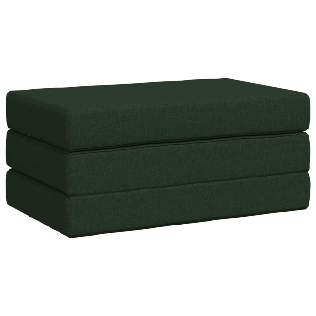 Klappsofa Bett 100 x 67 x 45 cm Dunkelgrün