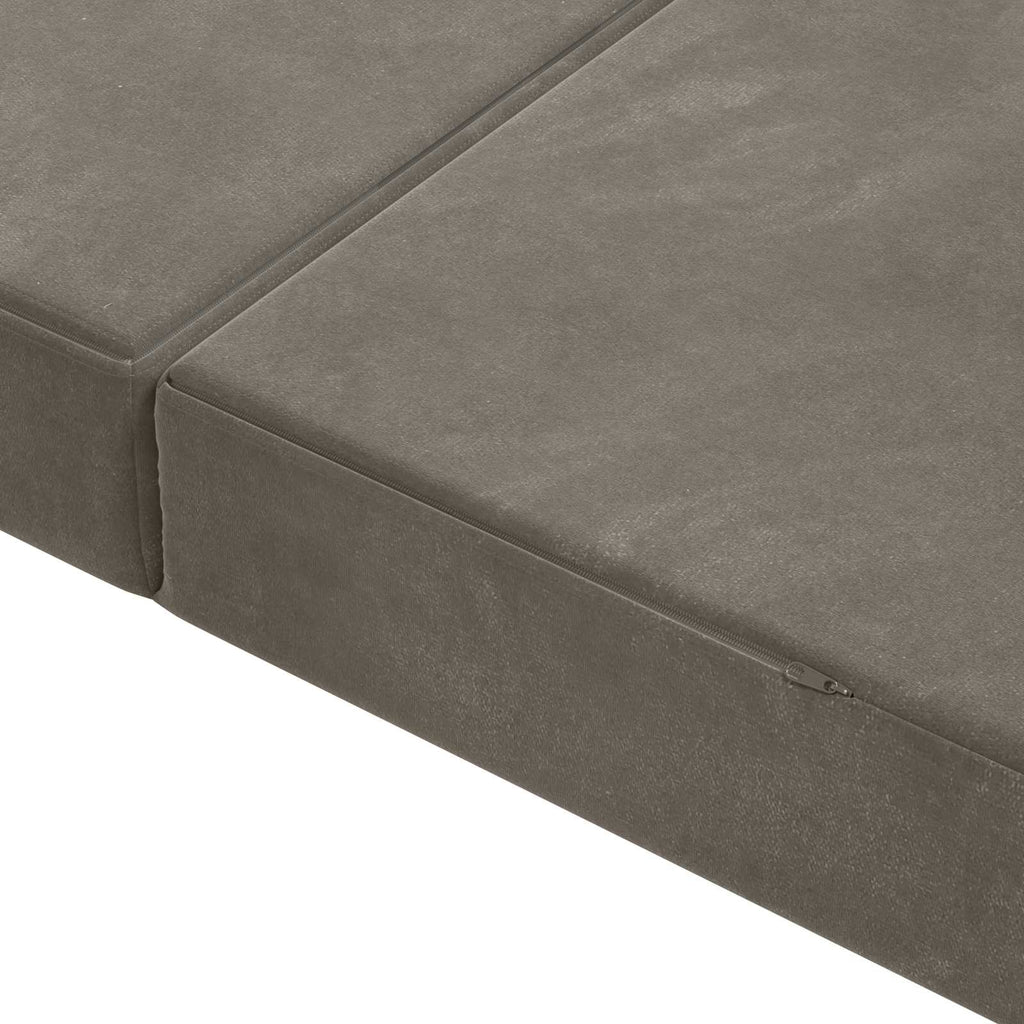 Klappsofa Bett 100 x 67 x 45 cm Hellgrau
