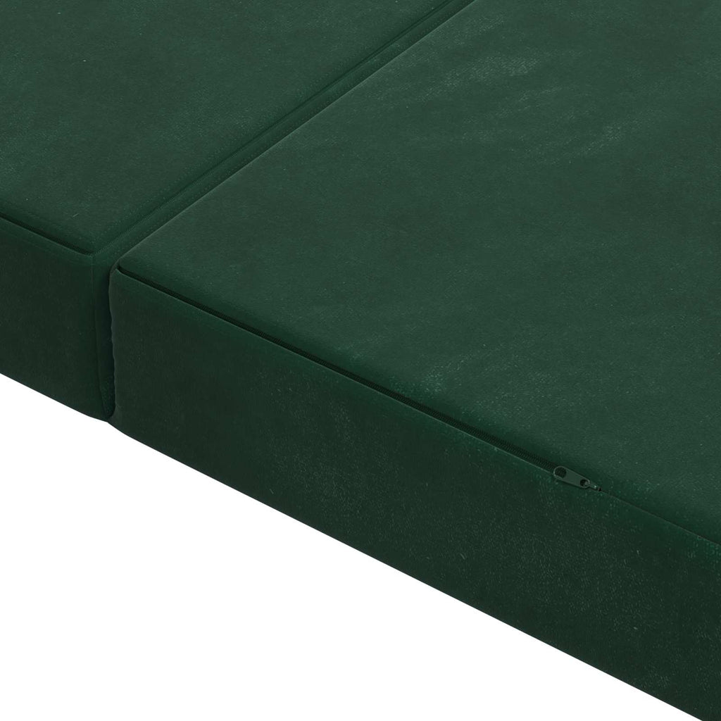 Klappsofa Bett 100 x 67 x 45 cm Dunkelgrün