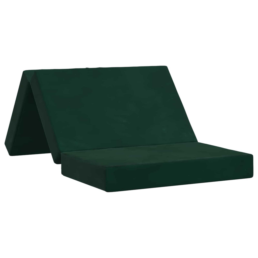 Klappsofa Bett 100 x 67 x 45 cm Dunkelgrün