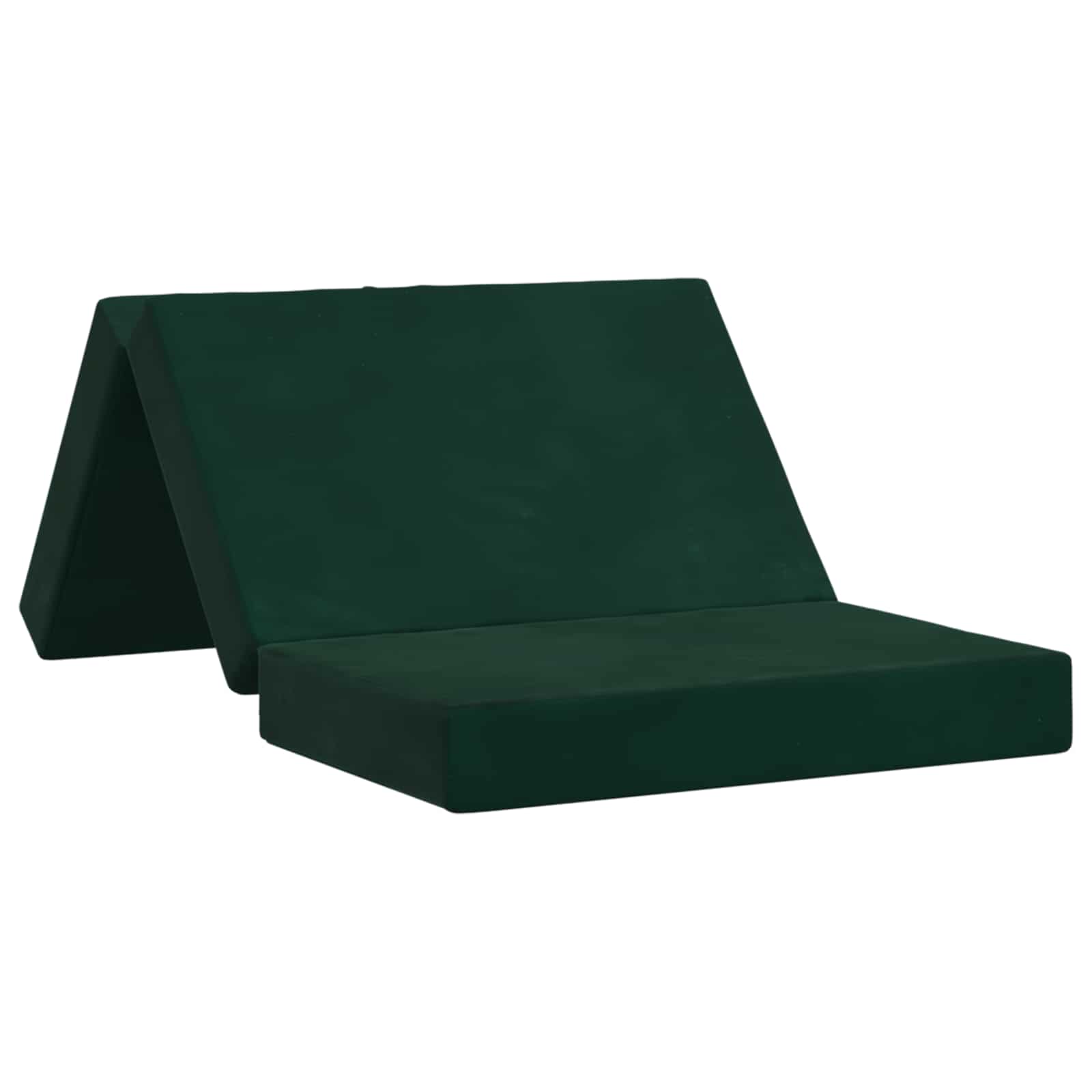 Klappsofa Bett 100 x 67 x 45 cm Dunkelgrün