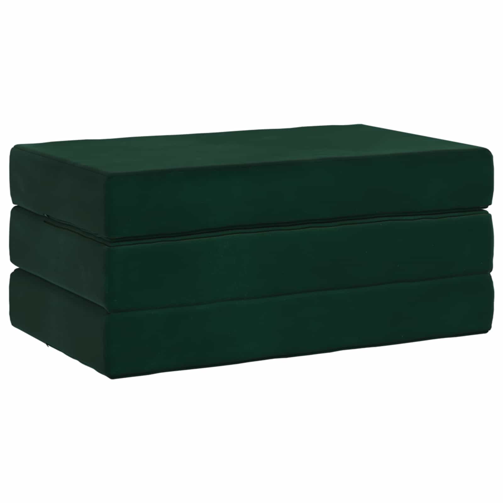 Klappsofa Bett 100 x 67 x 45 cm Dunkelgrün