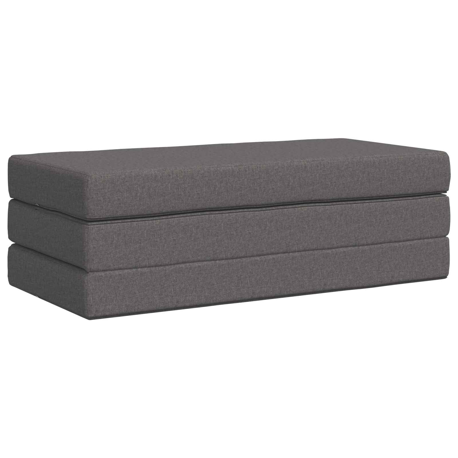 Klappsofa Bett 120 x 67 x 45 cm Hellgrau