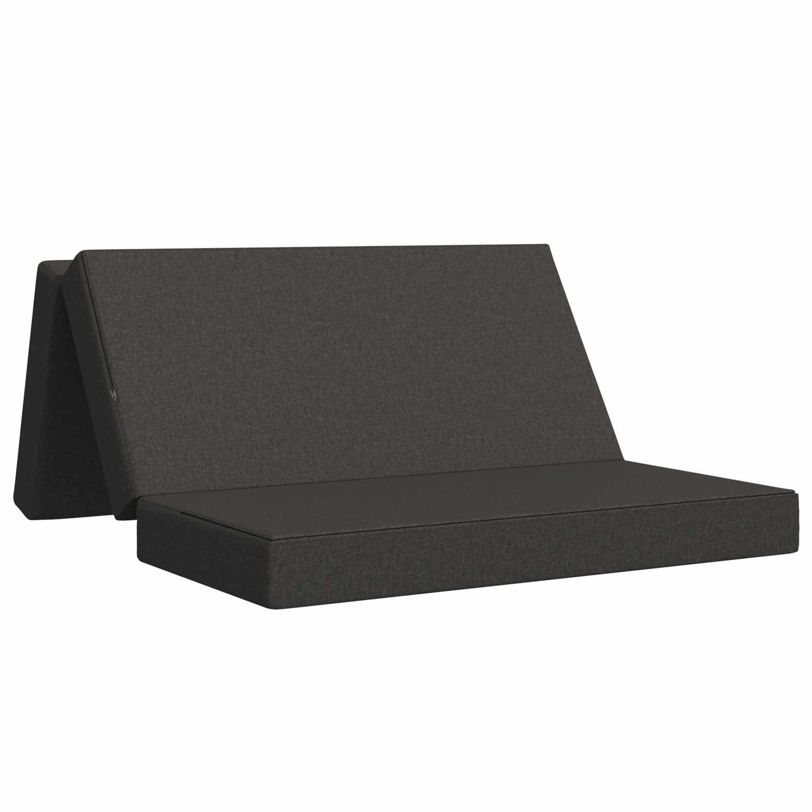 Klappsofa Bett 120 x 67 x 45 cm Dunkelgrau