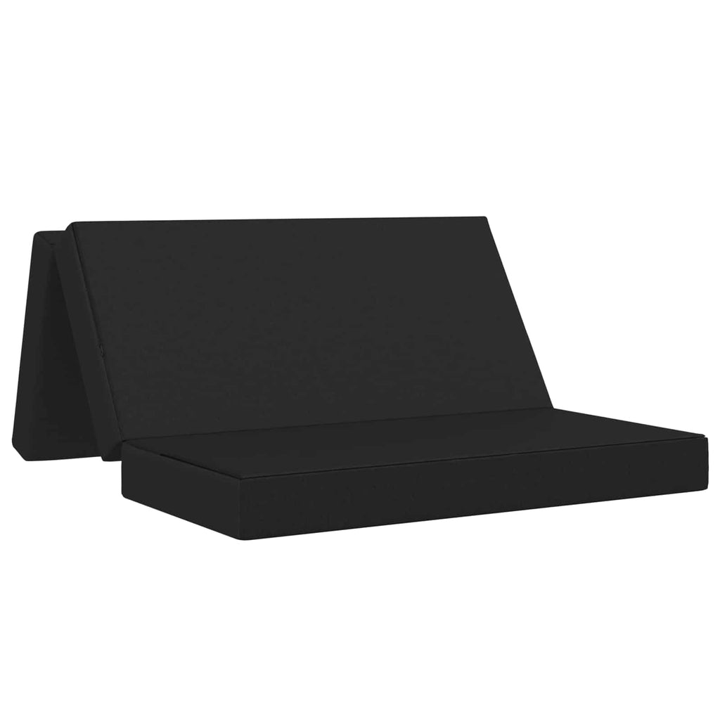 Klappsofa Bett 120 x 67 x 45 cm Schwarz