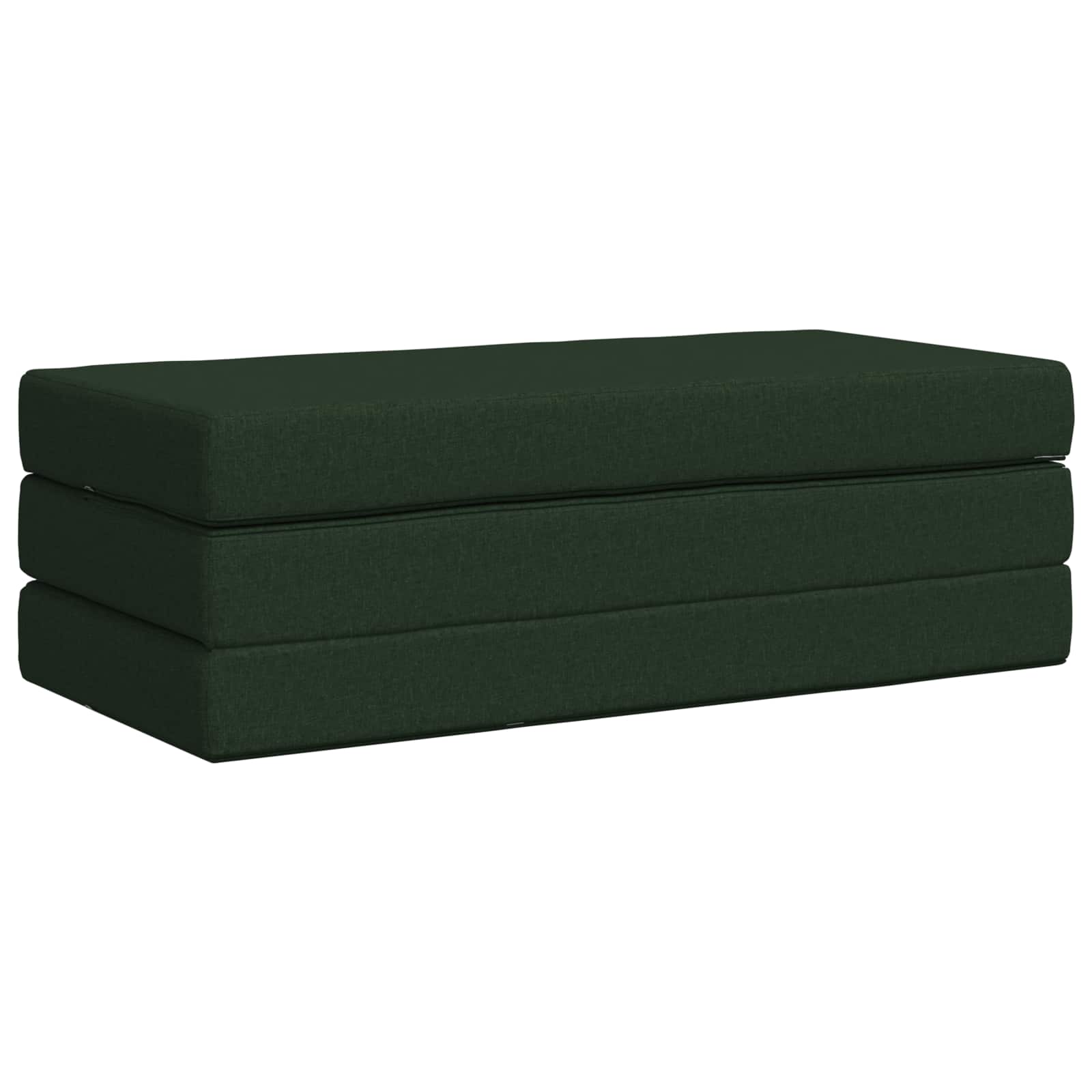 Klappsofa Bett 120 x 67 x 45 cm Dunkelgrün