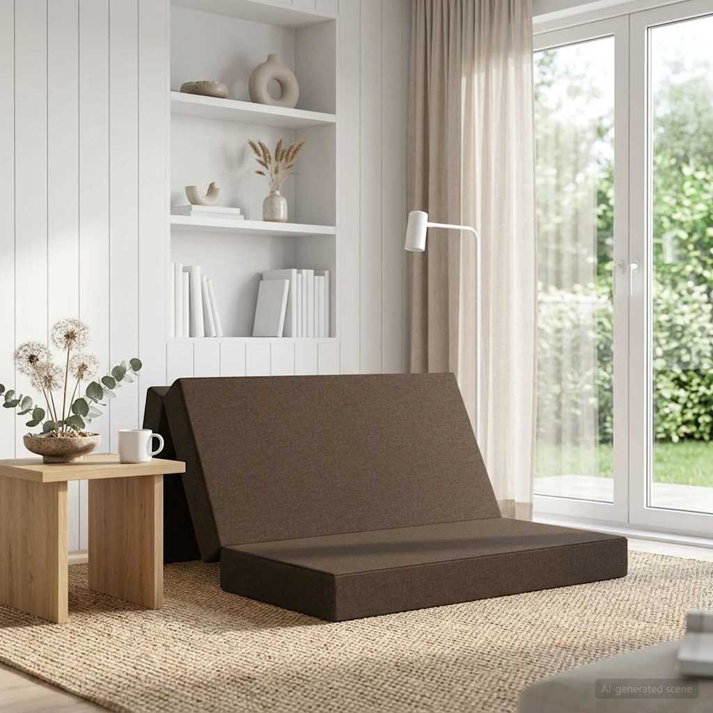 Klappsofa Bett 120 x 67 x 45 cm Taupe