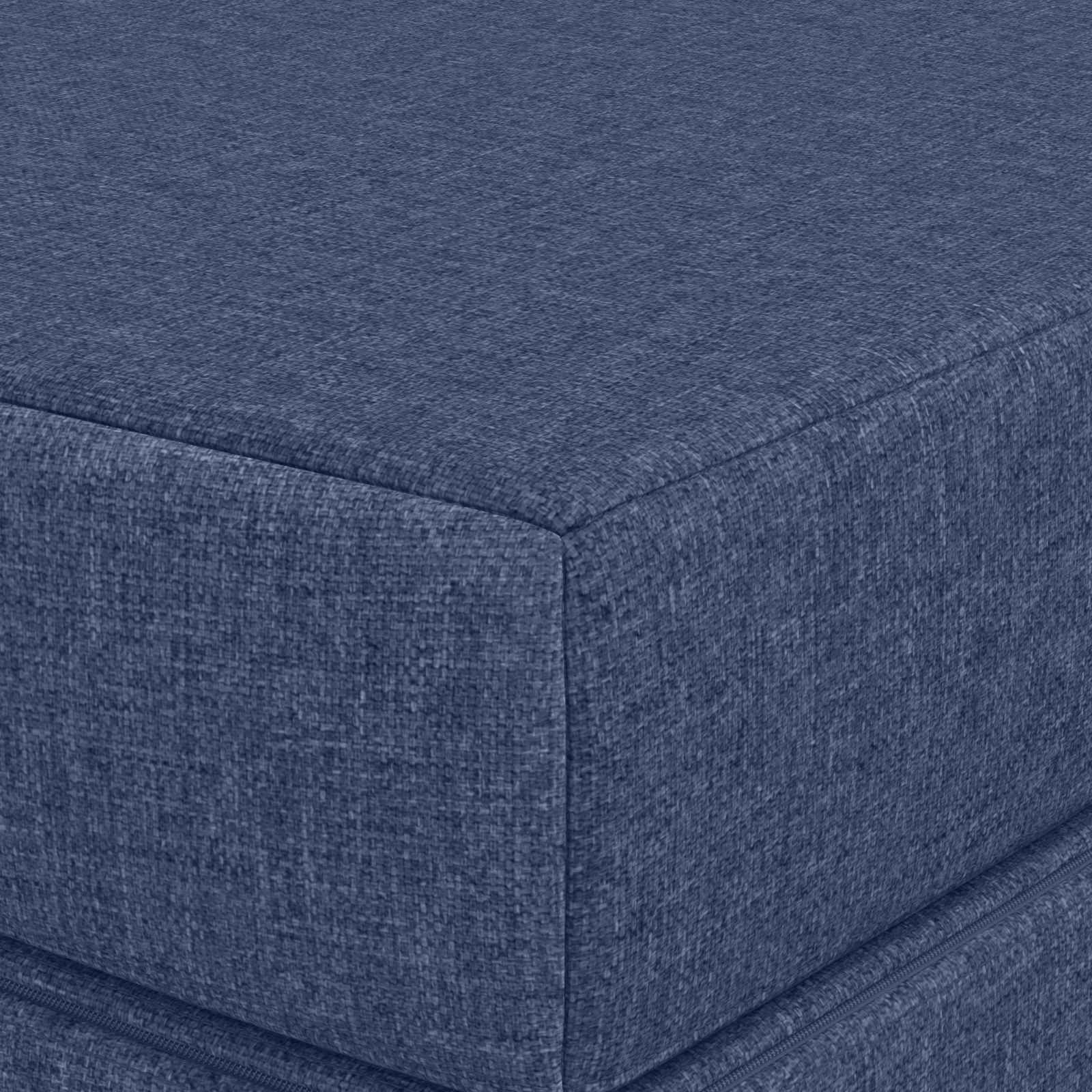 Klappsofa Bett 120 x 67 x 45 cm Blau