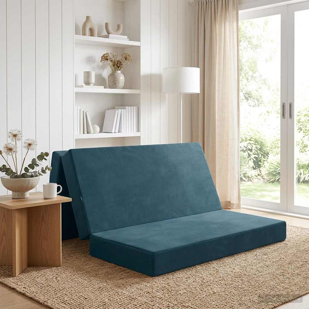 Klappsofa Bett 140 x 67 x 45 cm Blau