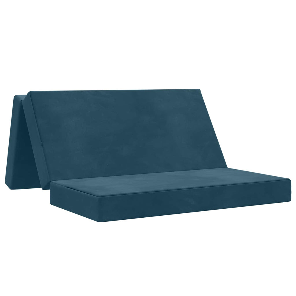 Klappsofa Bett 120 x 67 x 45 cm Blau