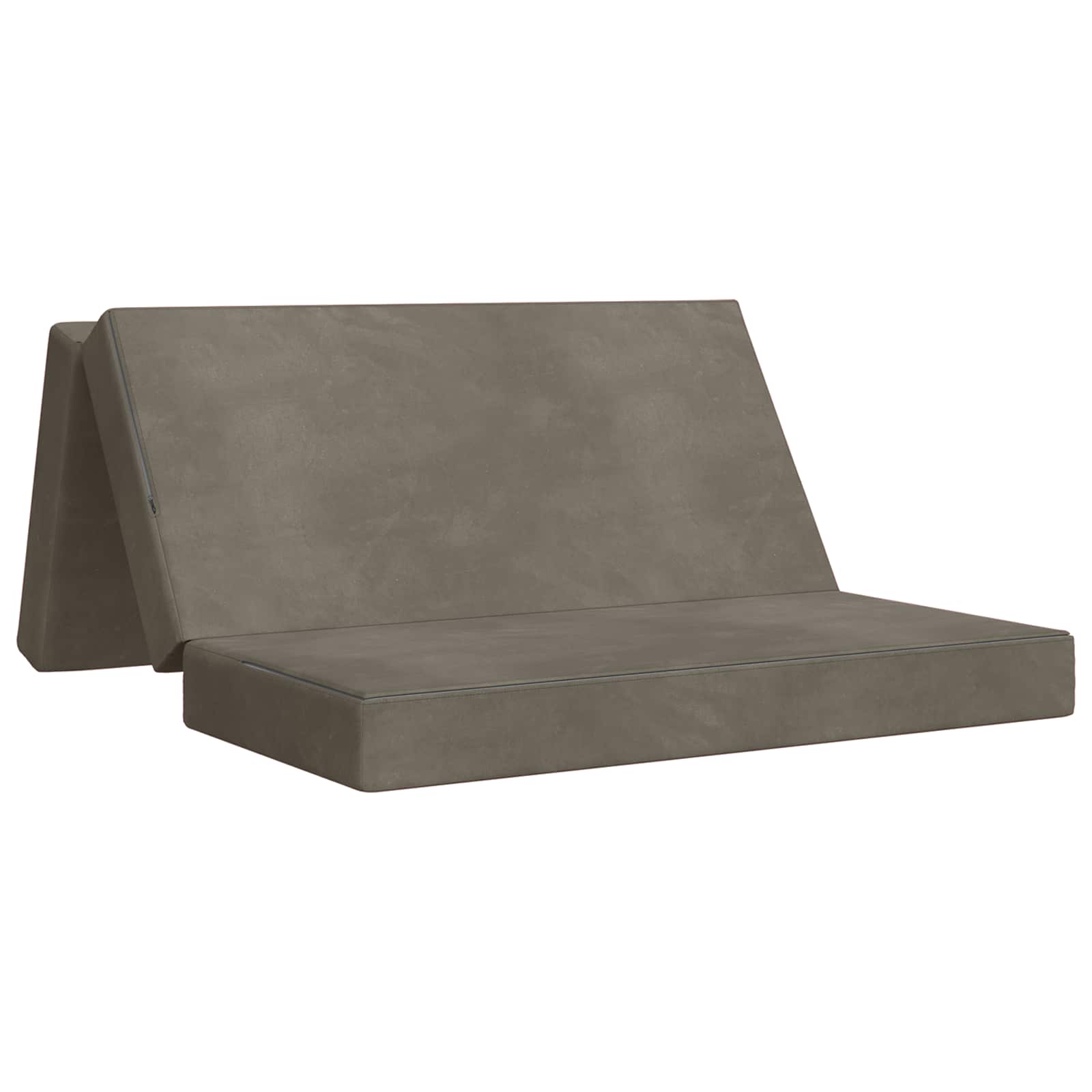 Klappsofa Bett 120 x 67 x 45 cm Hellgrau