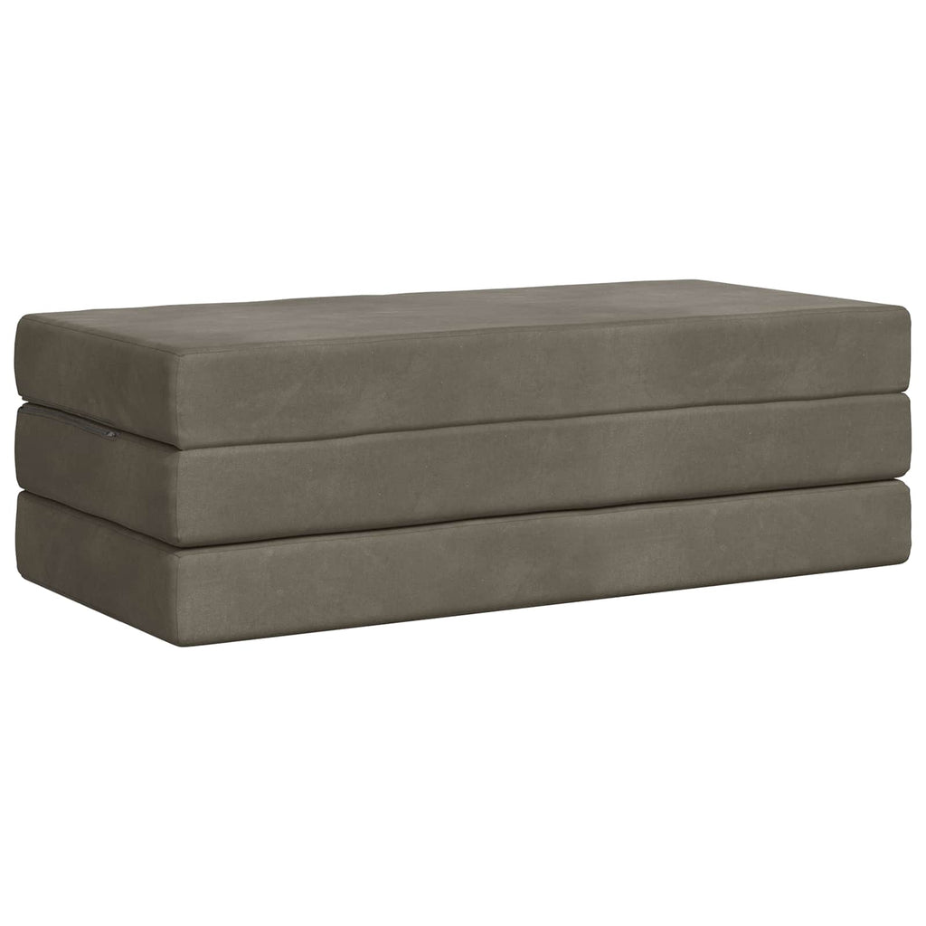 Klappsofa Bett 120 x 67 x 45 cm Hellgrau