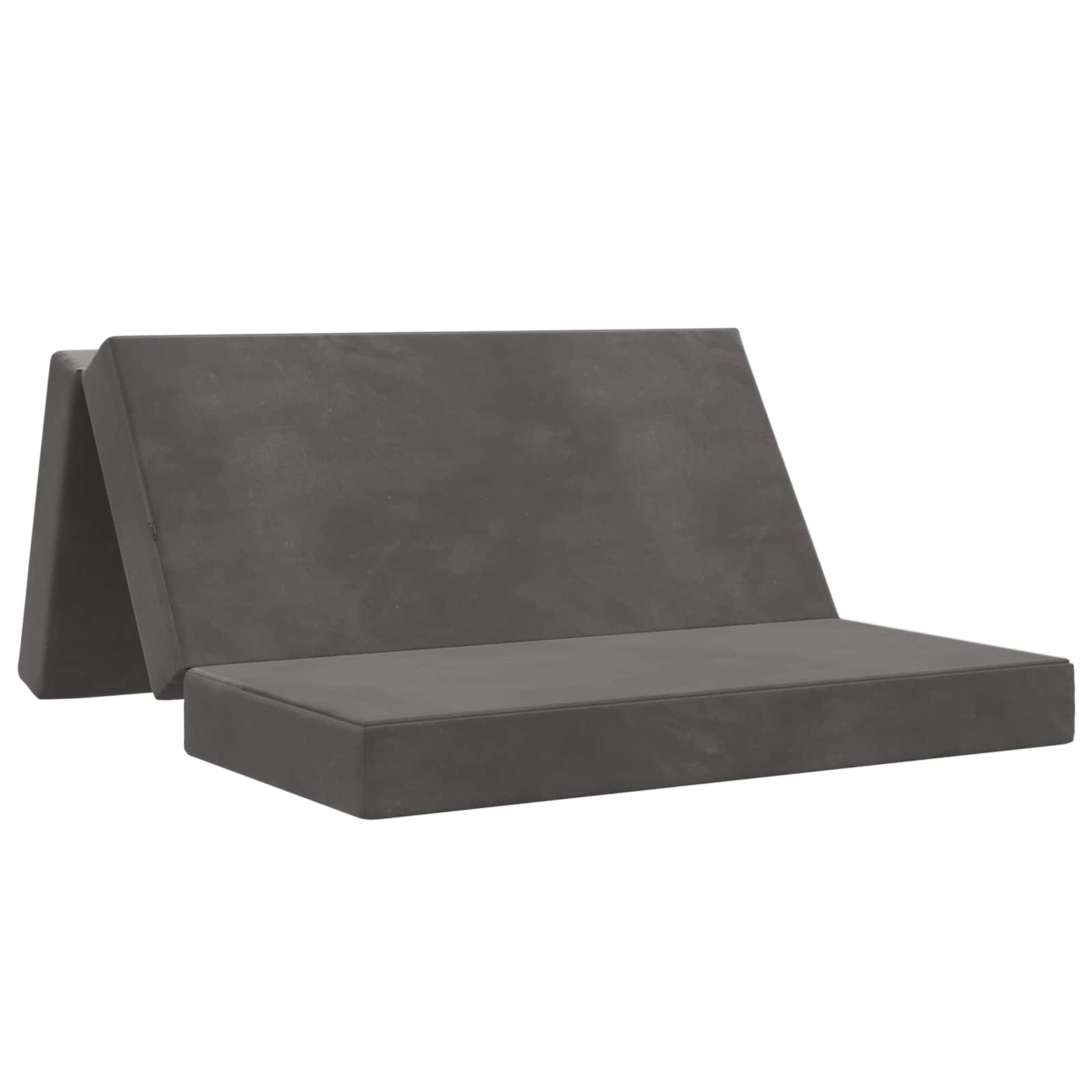 Klappsofa Bett 120 x 67 x 45 cm Dunkelgrau