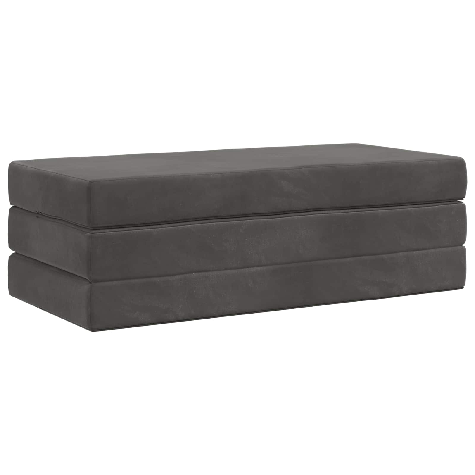 Klappsofa Bett 120 x 67 x 45 cm Dunkelgrau
