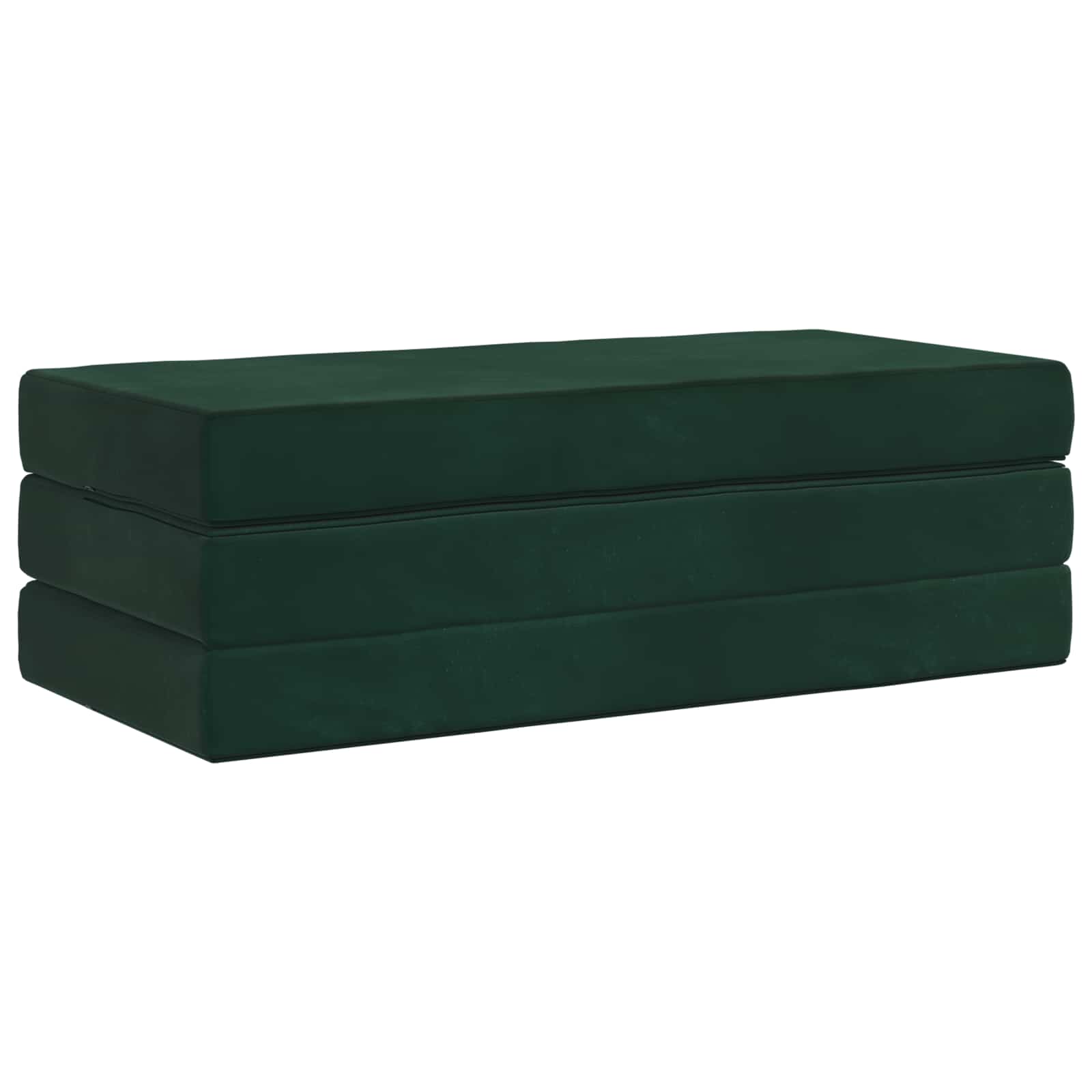Klappsofa Bett 120 x 67 x 45 cm Dunkelgrün