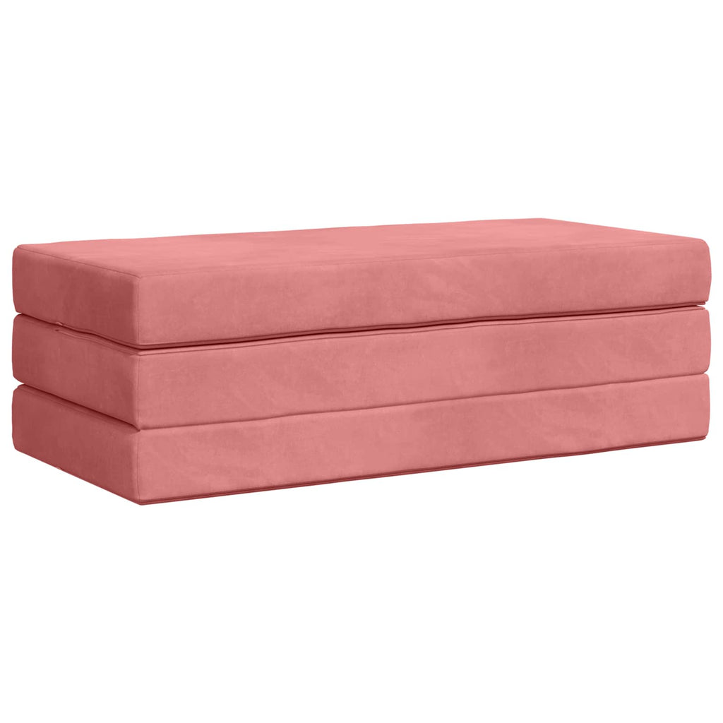 Klappsofa Bett 120 x 67 x 45 cm Rosa