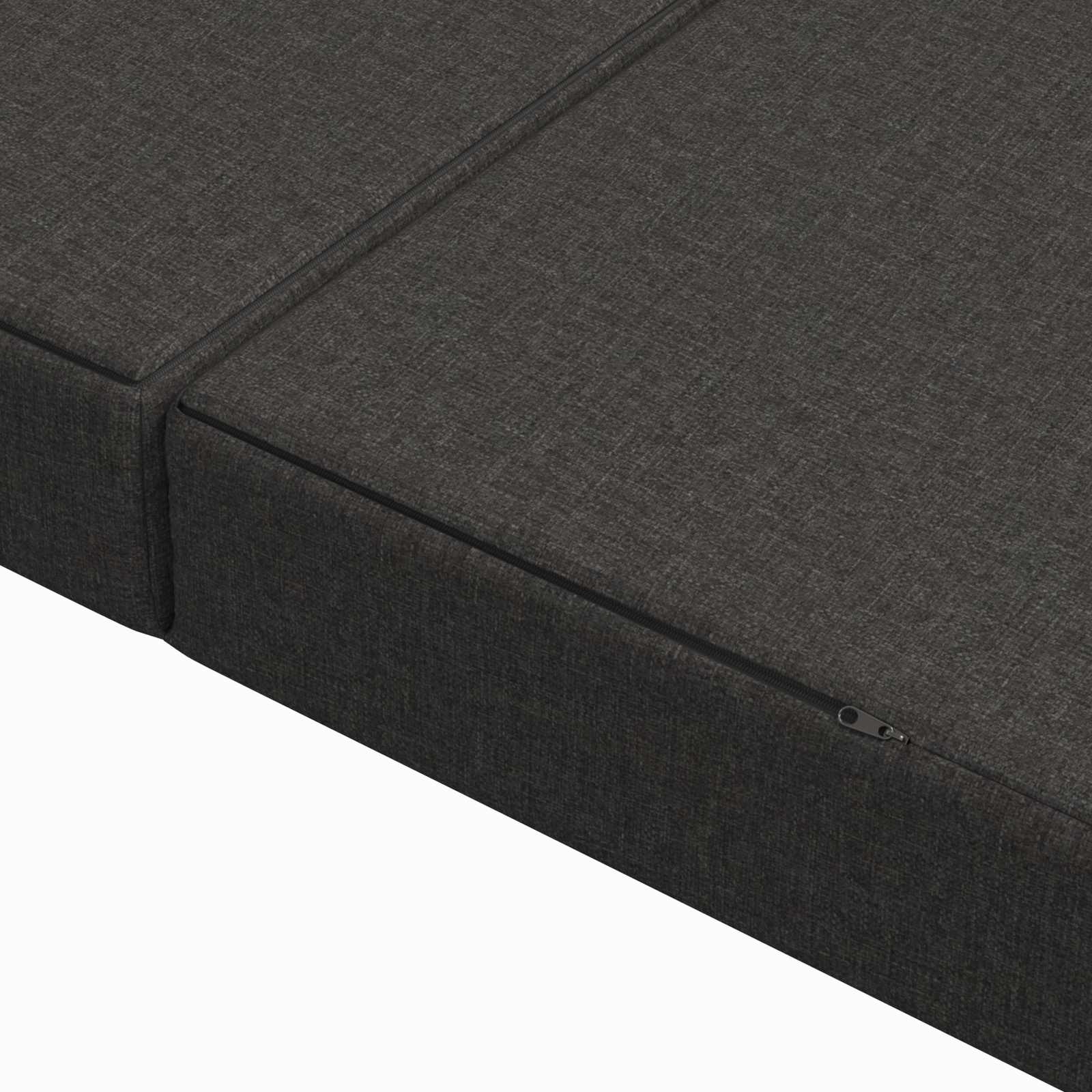 Klappsofa Bett 140 x 67 x 45 cm Dunkelgrau