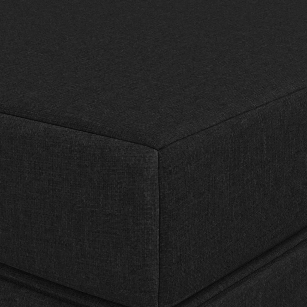 Klappsofa Bett 140 x 67 x 45 cm Schwarz