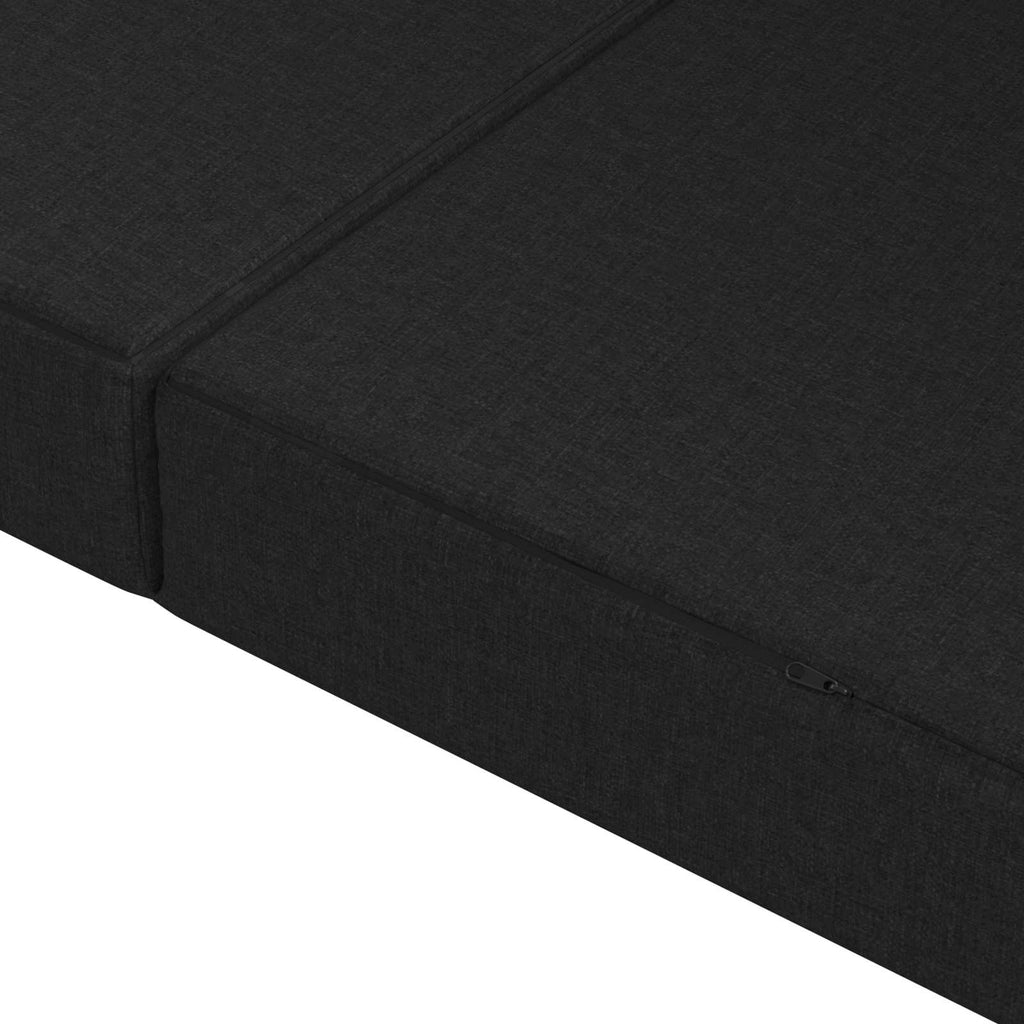 Klappsofa Bett 140 x 67 x 45 cm Schwarz