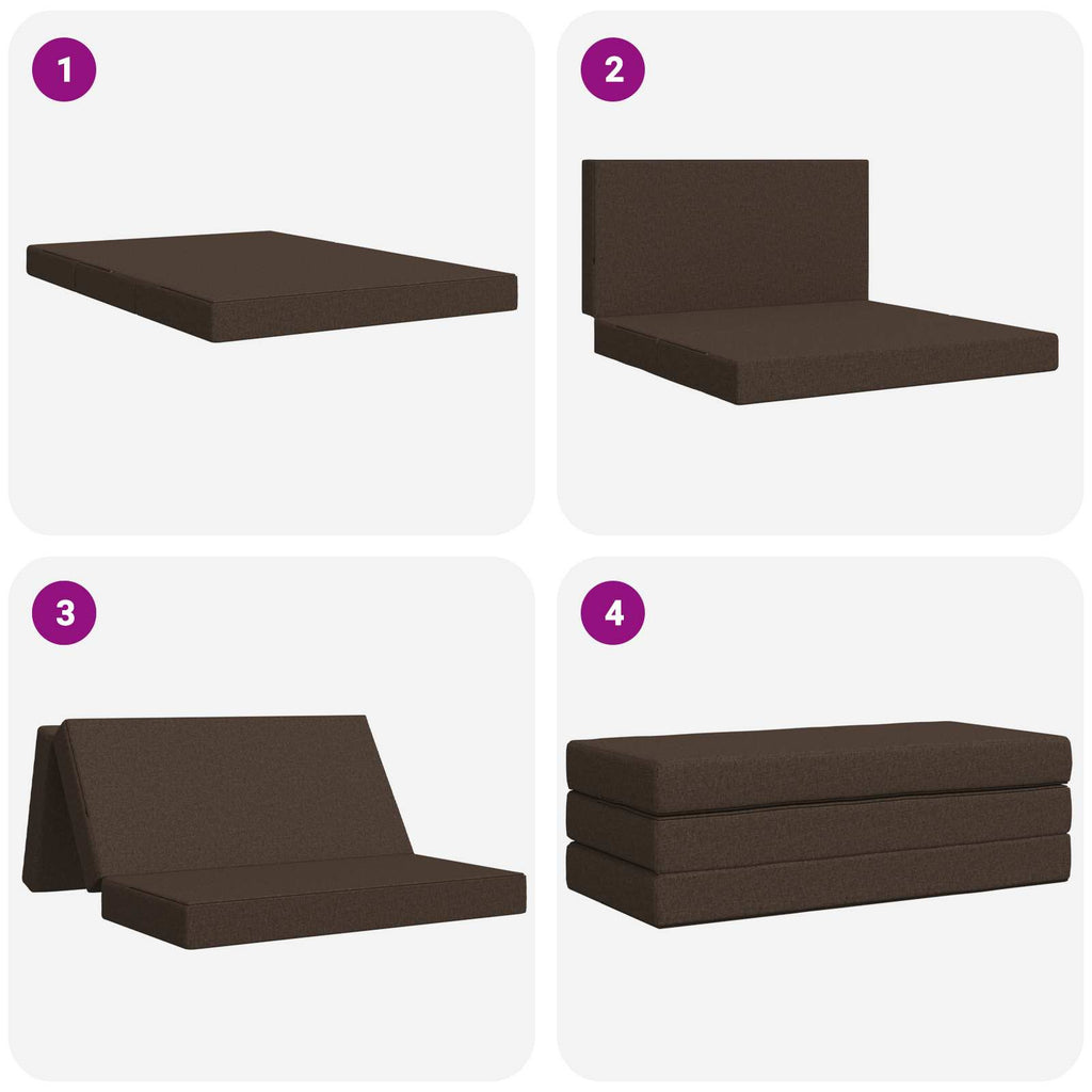 Klappsofa Bett 140 x 67 x 45 cm Taupe