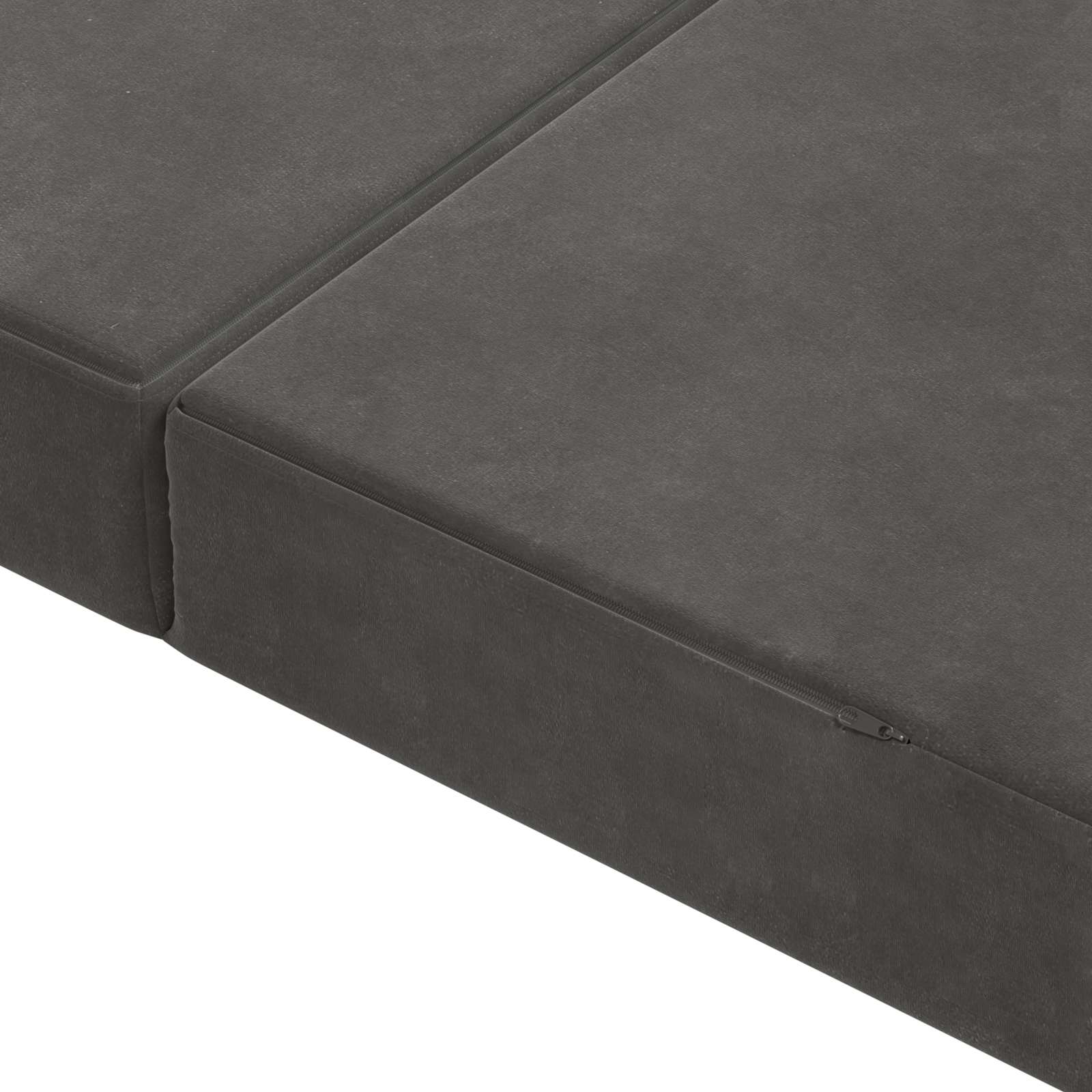 Klappsofa Bett 140 x 67 x 45 cm Dunkelgrau