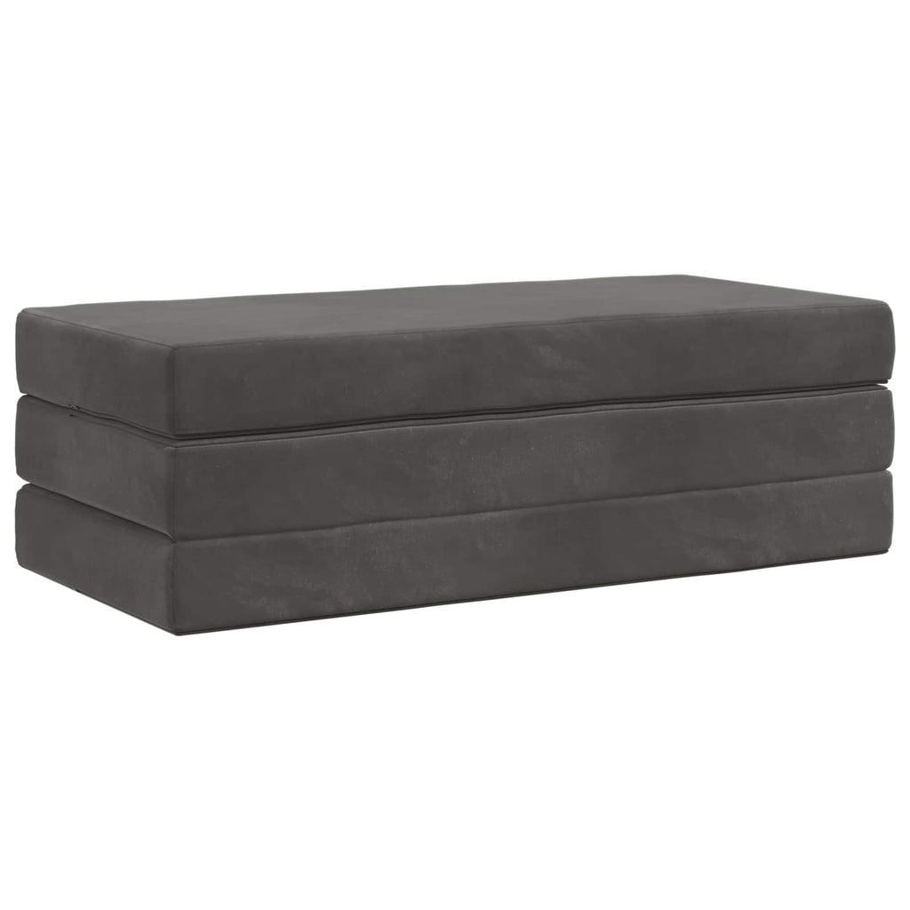 Klappsofa Bett 140 x 67 x 45 cm Dunkelgrau