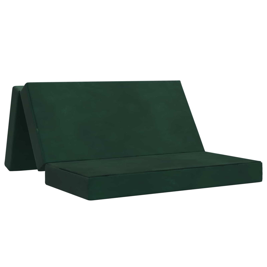 Klappsofa Bett 140 x 67 x 45 cm Dunkelgrün