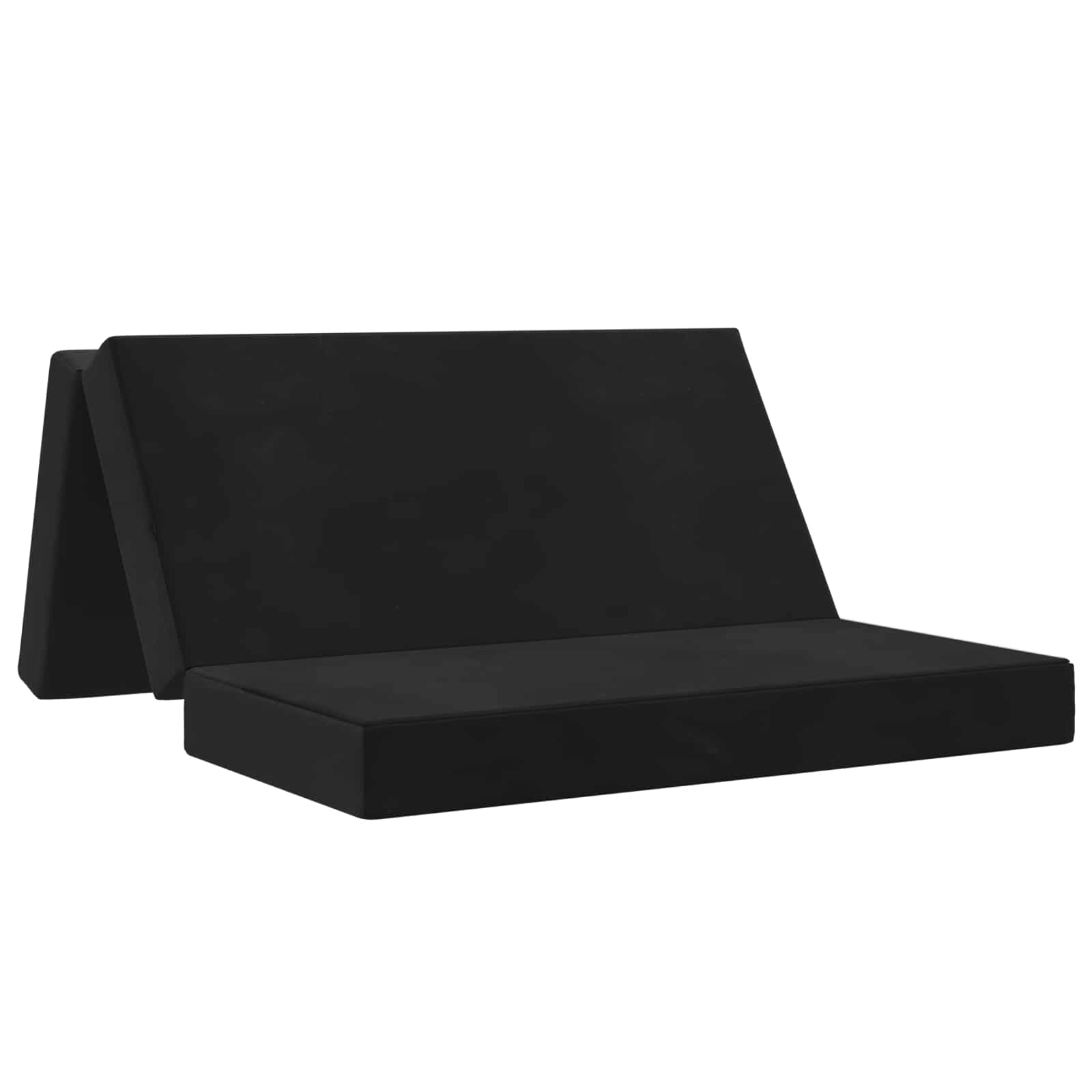 Klappsofa Bett 140 x 67 x 45 cm Schwarz