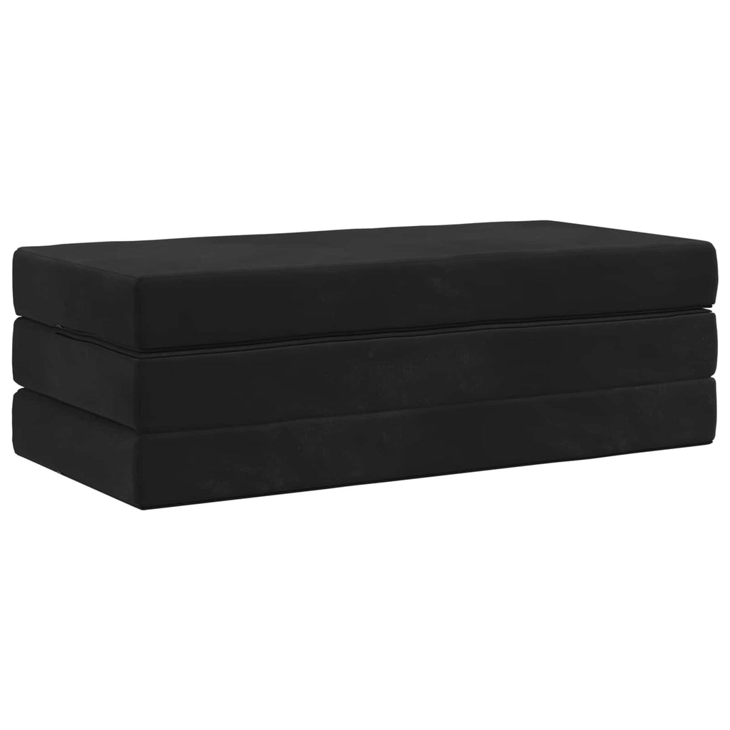 Klappsofa Bett 140 x 67 x 45 cm Schwarz
