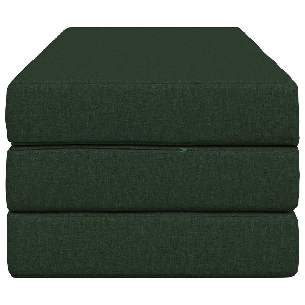 Klappsofa Bett 160 x 67 x 45 cm Dunkelgrün
