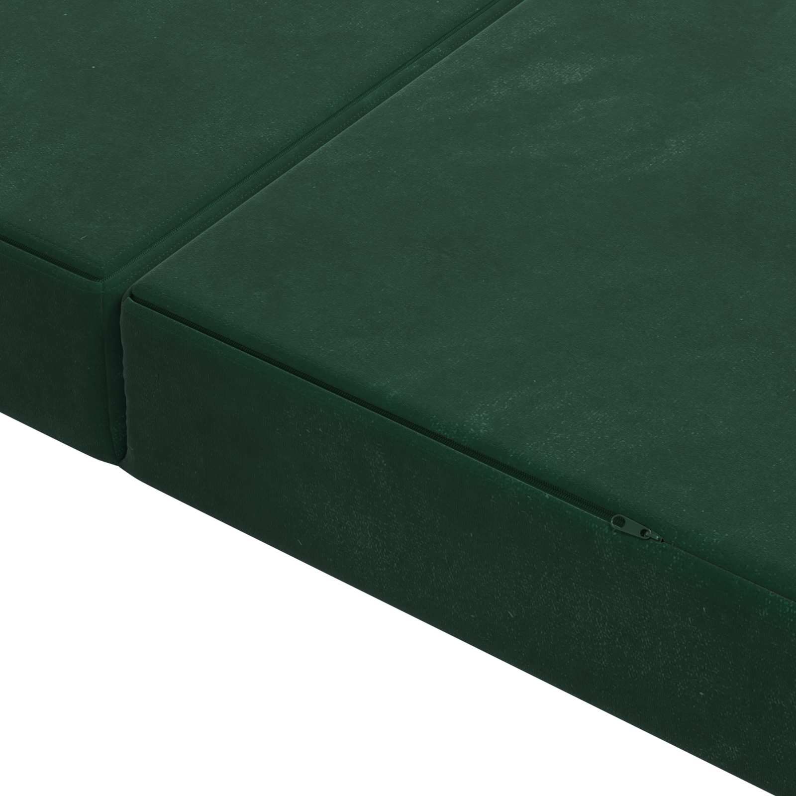 Klappsofa Bett 160 x 67 x 45 cm Dunkelgrün