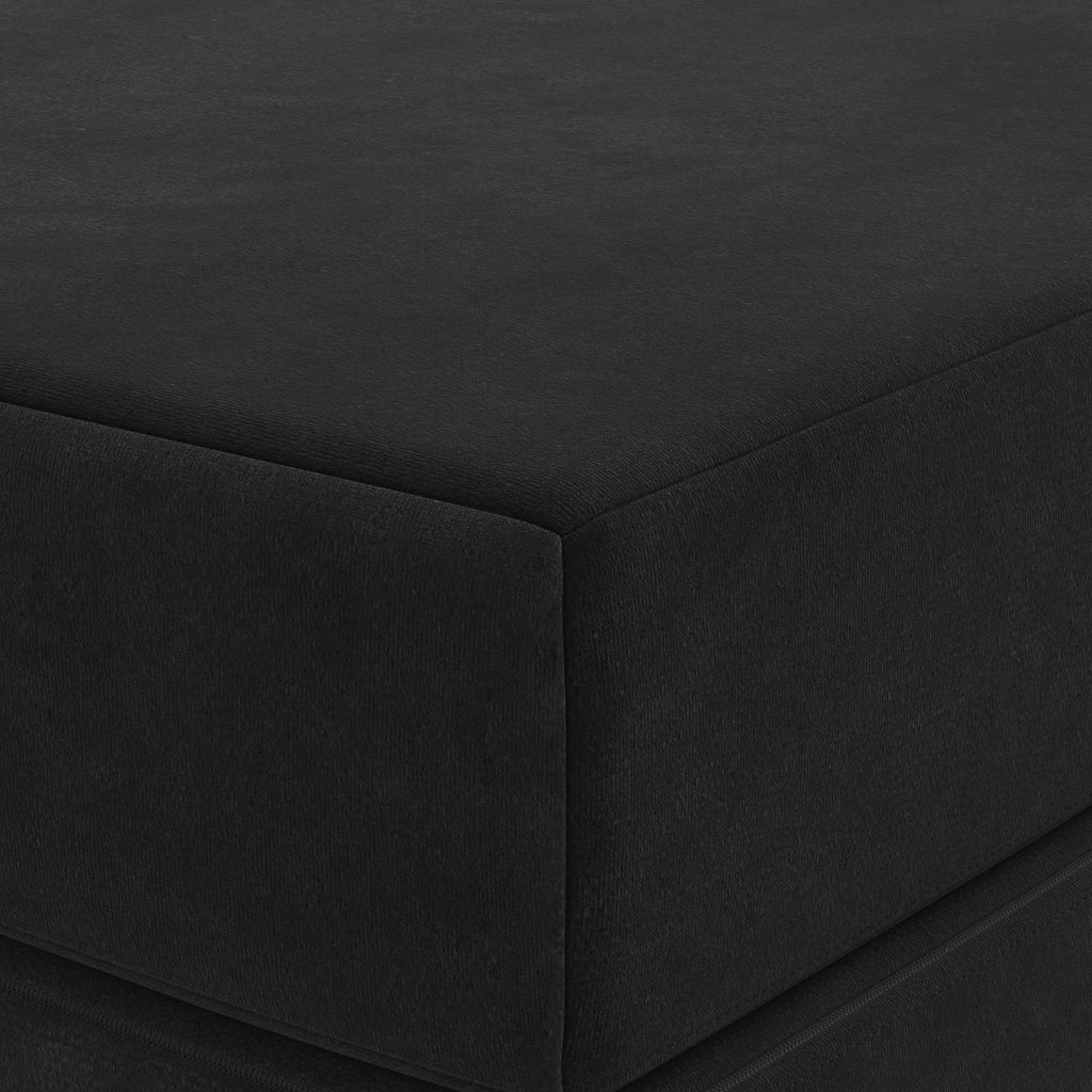 Klappsofa Bett 160 x 67 x 45 cm Schwarz