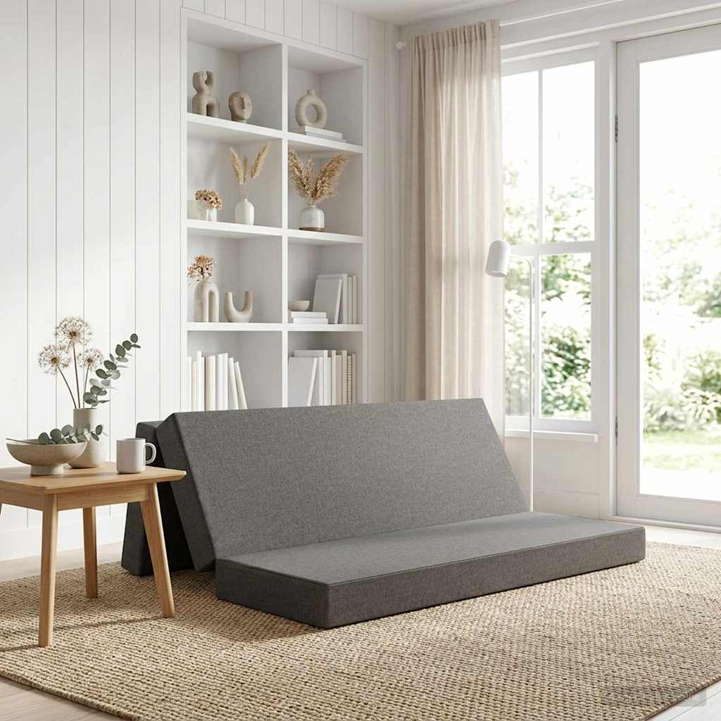 Klappsofa Bett 180 x 67 x 45 cm Hellgrau
