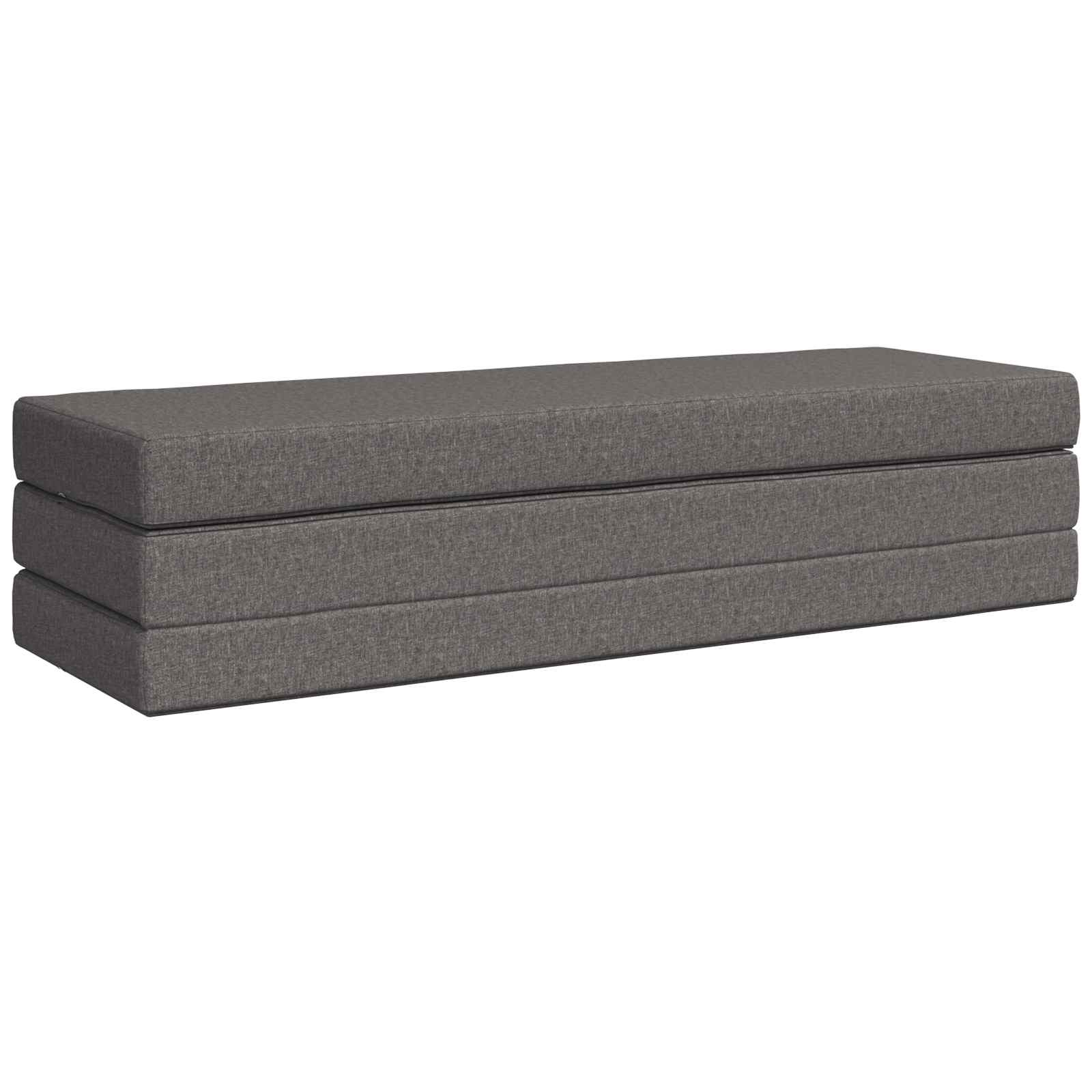 Klappsofa Bett 180 x 67 x 45 cm Hellgrau
